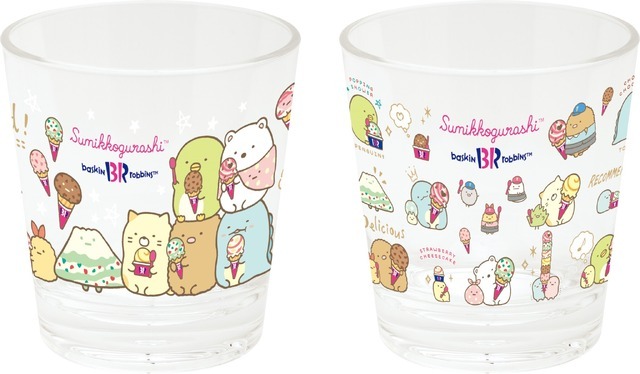 「『すみっコぐらし』×サーティワン アイスクリーム」アクリルカップ(各825円※税込)（C）2023 SAN-X CO., LTD. ALL RIGHTS RESERVED.