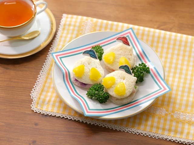 「『ミッキー＆フレンズ』OH MY CAFE」【ヒューイ デューイ ルーイ】いたずらっ子のミニサンドウィッチ（C）Disney