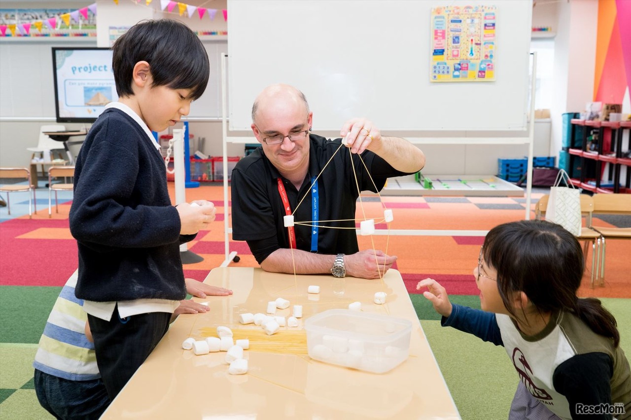 科学実験のようす（写真はTGG BO校で撮影）