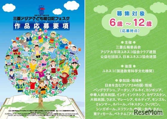 三菱アジア子ども絵日記フェスタ　応募ページ