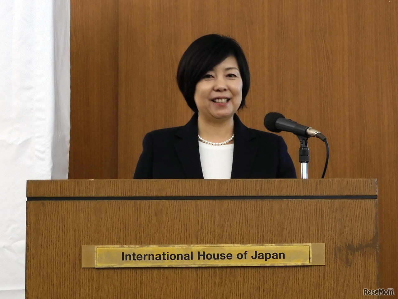 神石インターナショナルスクール（JINIS）理事長の末松弥奈子氏