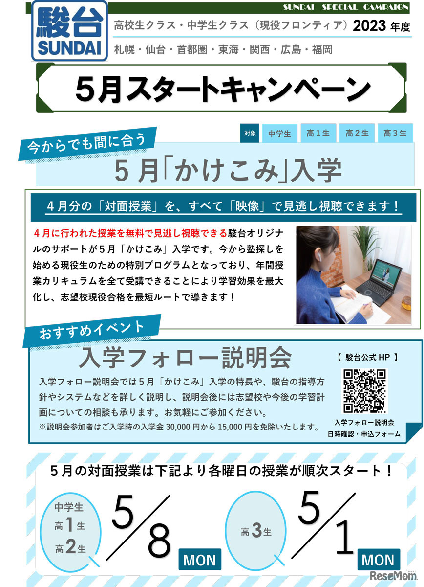 5月スタートキャンペーンについて