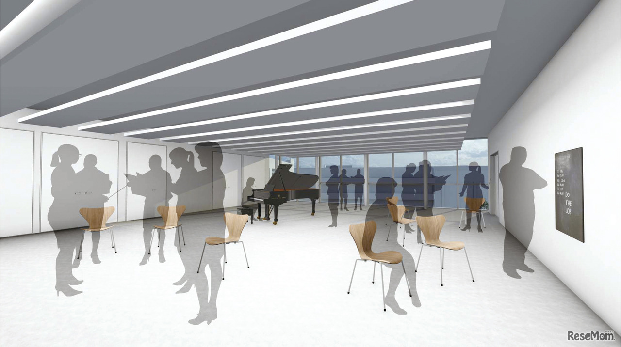 新校舎「K-Place」4FのパフォーマンスStage（音楽室）イメージ