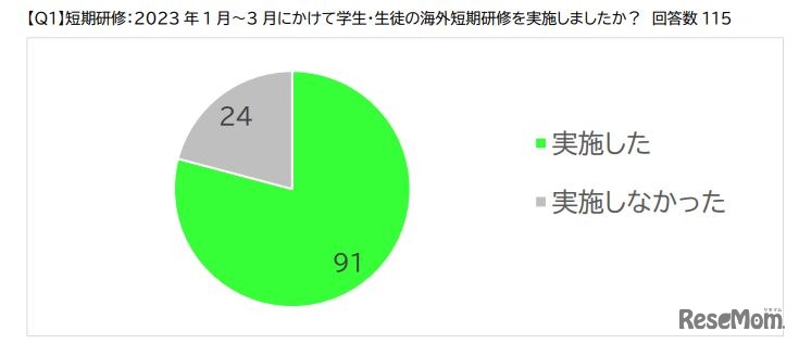 海外短期研修を実施したか？
