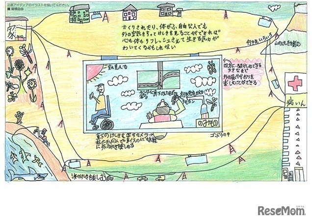 第4回　樫尾俊雄賞（最優秀賞）【低学年の部】「みんな安心ゴンドラ君」知野和仁さんの作品