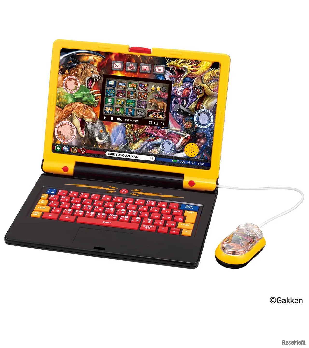 キッズパソコントイ「学びの最強王になれ！ 最強王図鑑パソコン」