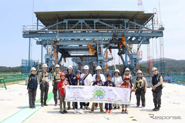 けんせつ探検隊2022夏休みシリーズ：新名神高速道路 大戸川橋他2橋（PC上部工）工事現場