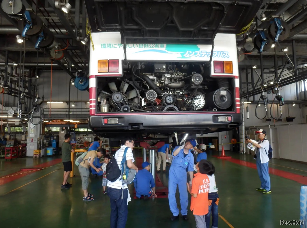 2018年度バスのお仕事体験のようす