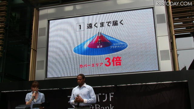 プラチナバンドのつながりやすさを説明するお兄ちゃん