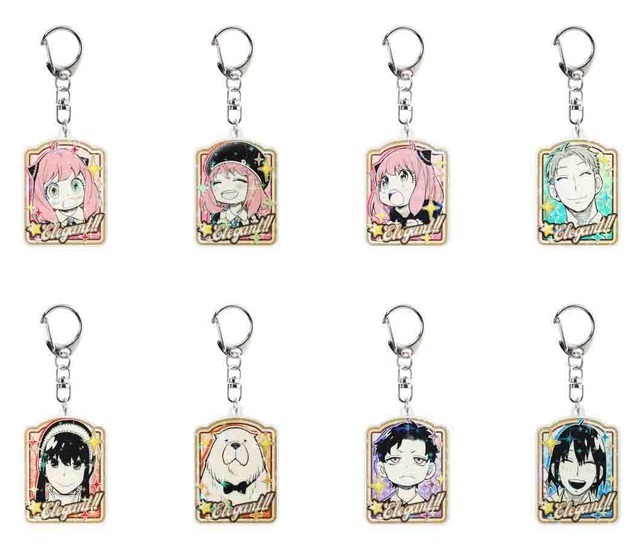 「SPY×FAMILY展」エレガント！！ｏｒノットエレガントアクリルキーホルダーコレクション（全8種／ランダム1種入り）各880円（税込）（C）遠藤達哉／集英社
