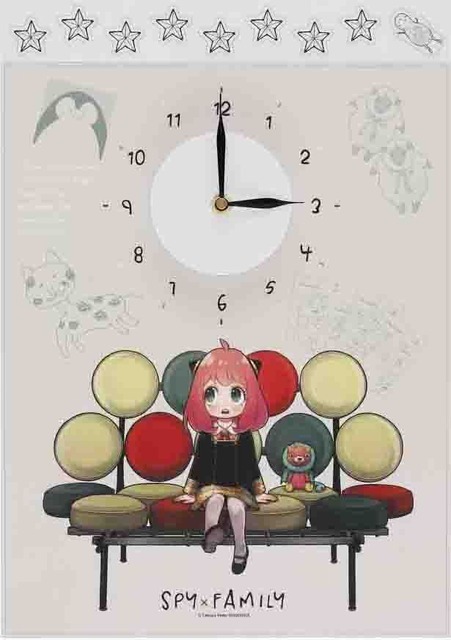「SPY×FAMILY展」ウォールクロックステッカー 4,950円（税込）（C）遠藤達哉／集英社