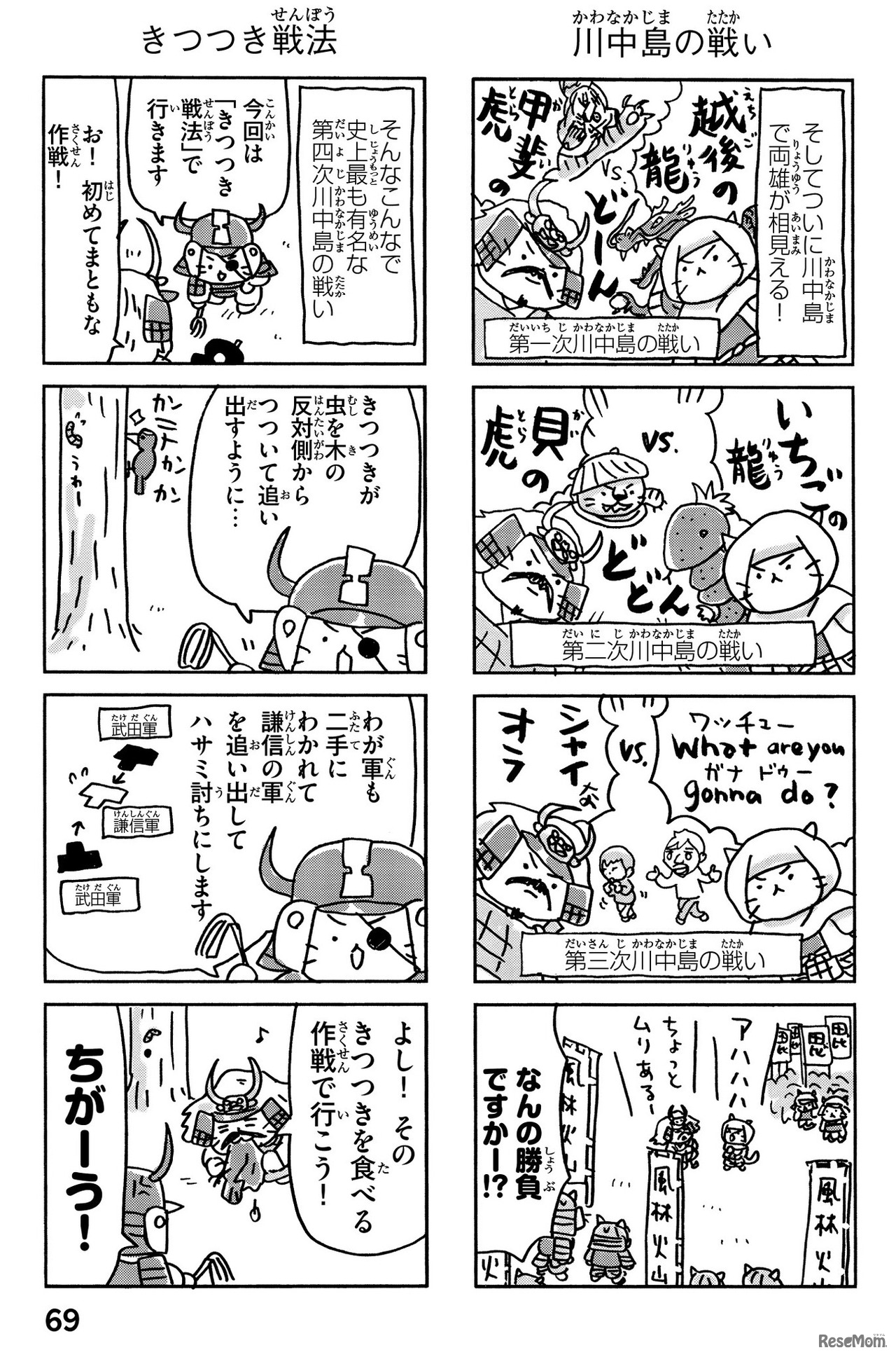 ねこねこ日本史・川中島の戦いの回