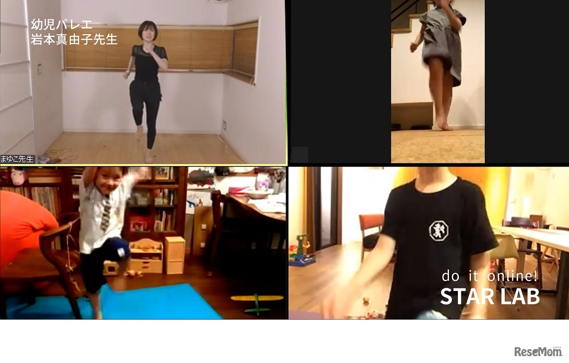 「幼児バレエ」岩本真由子先生と受講生