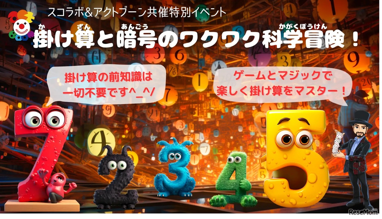 かけ算と暗号のワクワク科学冒険