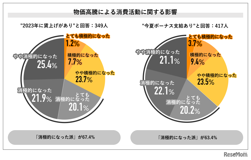 物価高騰による消費活動への影響