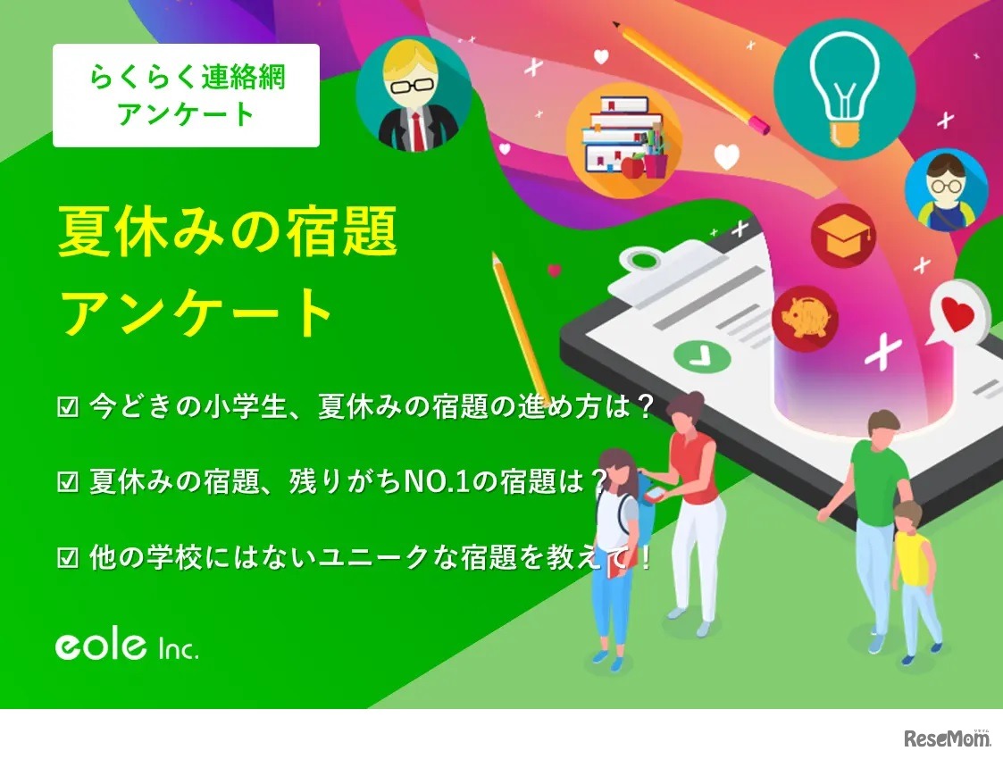 夏休みの宿題アンケート