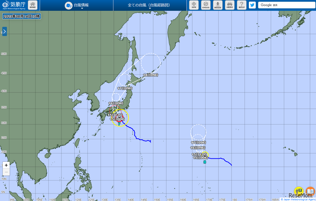 気象庁Webサイトより