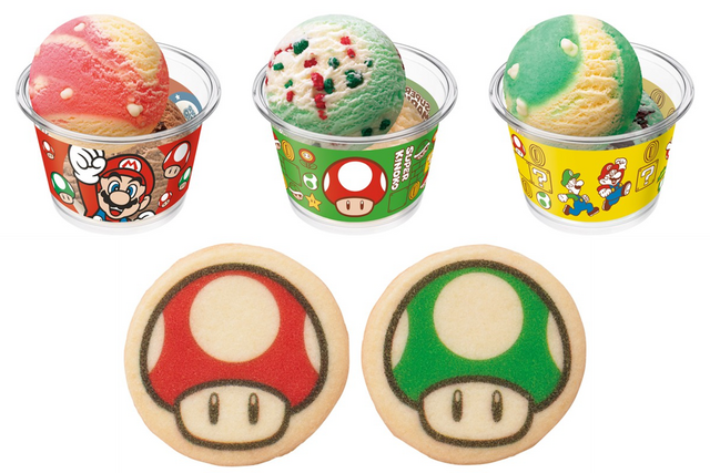 「スーパーマリオ×サーティワン」コラボキャンペーンが本日9月1日から開始！パワーアップアイテムをイメージした商品をラインナップ