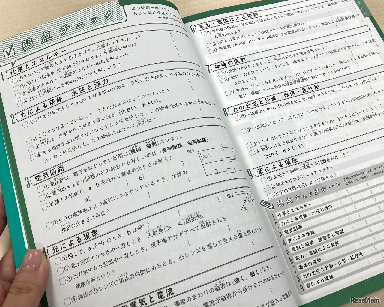 弱点チェック（理科）