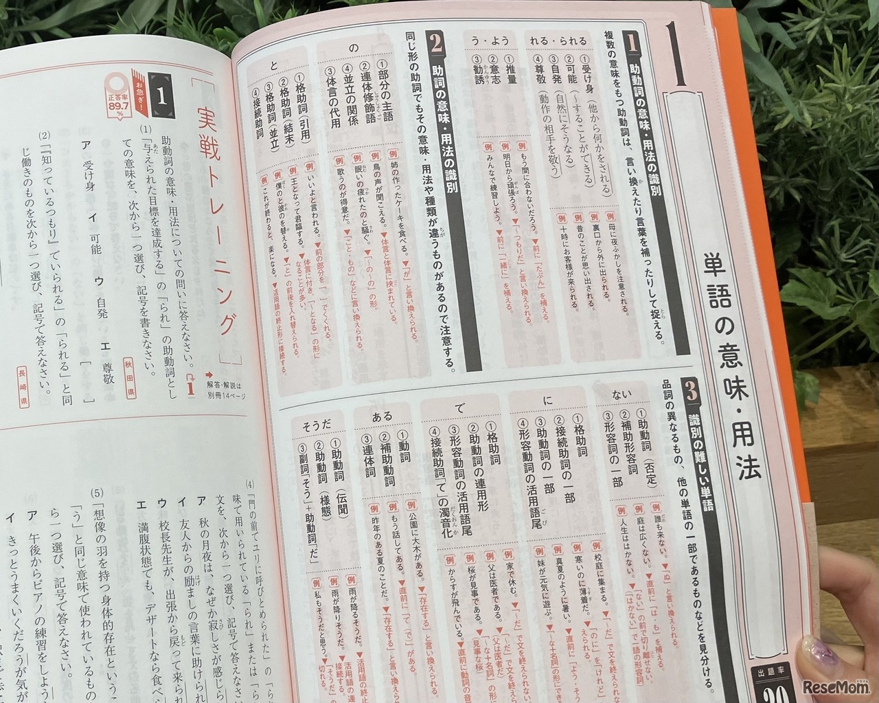 「まとめ」ページ（国語）