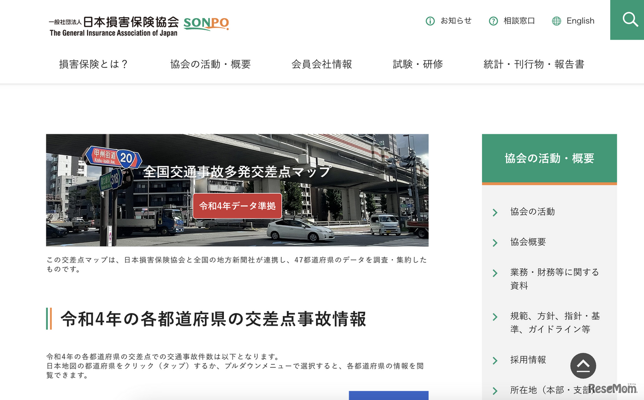 全国交通事故多発交差点マップ