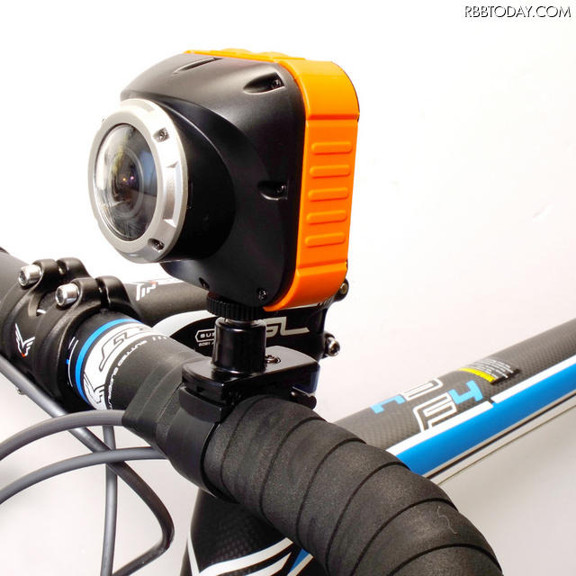 自転車に取り付けたイメージ