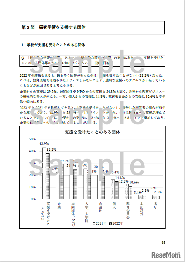 探究学習白書サンプル