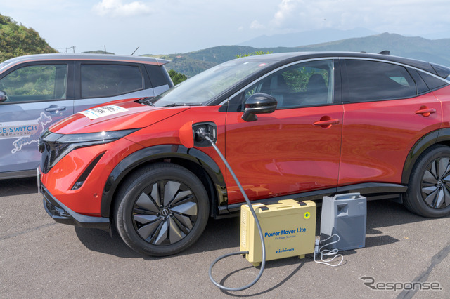 会場となる場所の電気の供給は、アリアから行われていた。