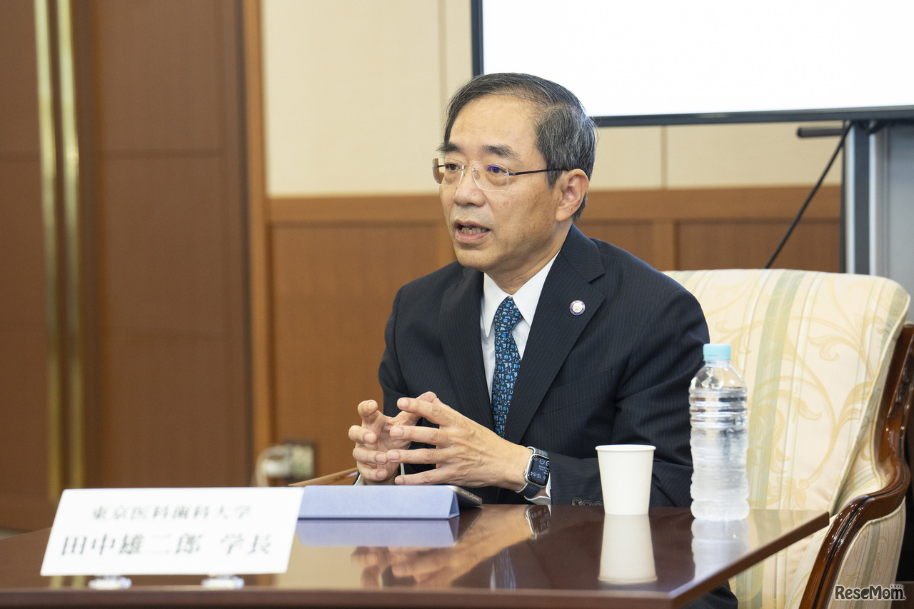 東京医科歯科大学学長の田中雄二郎氏
