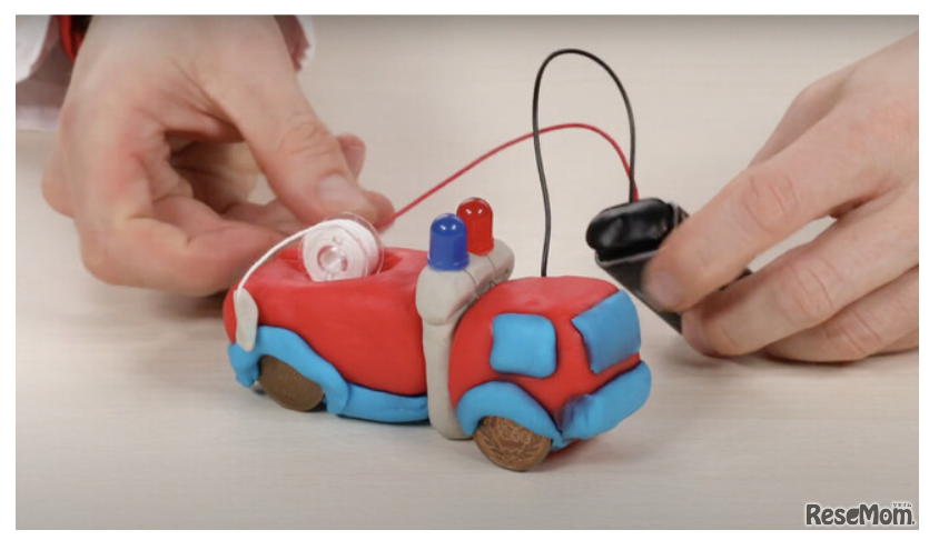 ひかる車をつくるワークショップ