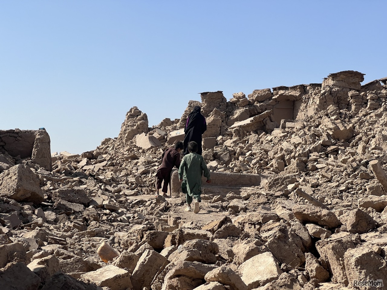 アフガニスタン地震の被災地