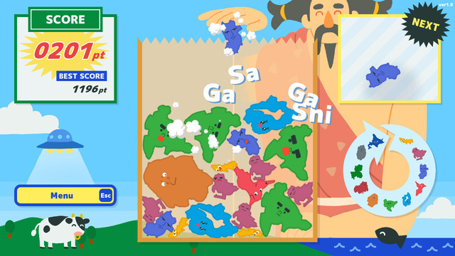 「千葉！滋賀！佐賀！」落ちモノ物理演算パズル『北海道ゲーム』Steamで発売―天から降り注ぐ都道府県をくっつけよう