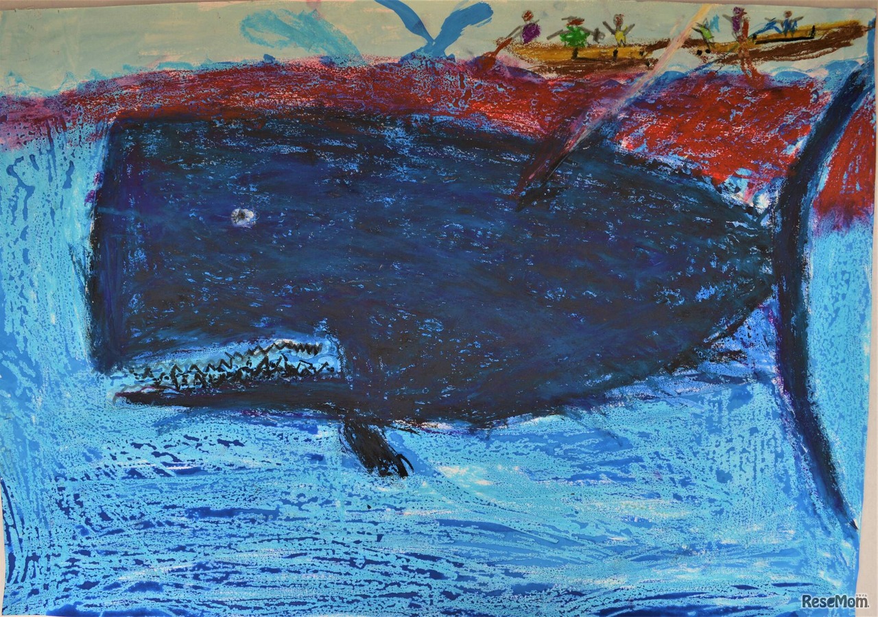 2022年度 最優秀賞受賞作品：【未就学児の部】野上千晴さん「くじらびと」