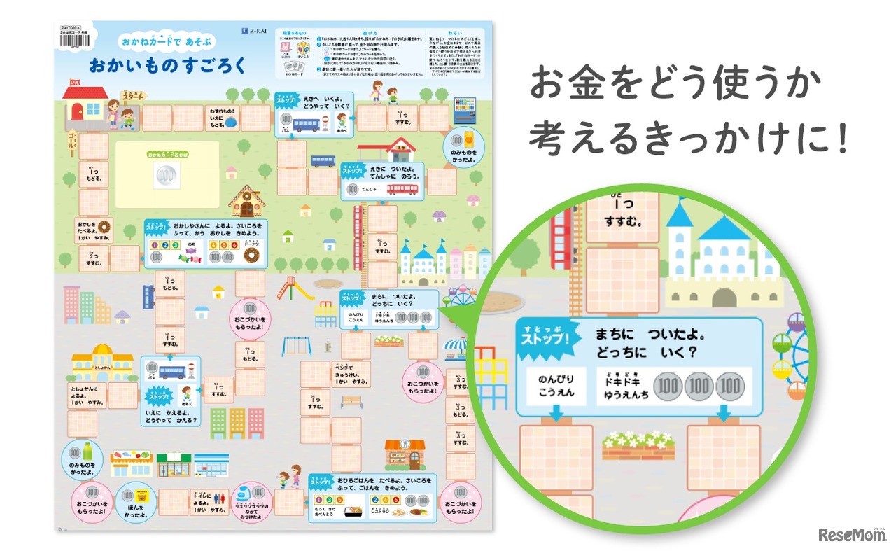 おかねカードであそぶおかいものすごろく（年長のみ）