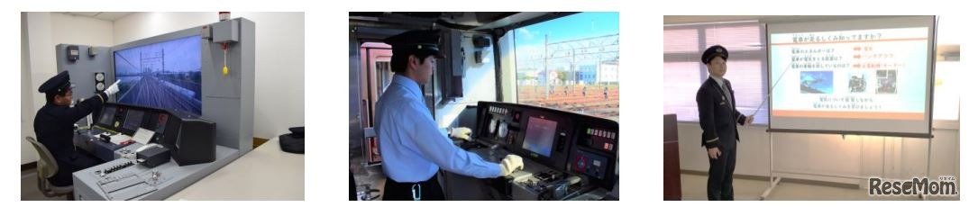 運転シュミレータ体験・車両見学体験・オリジナル教材を使用した講義