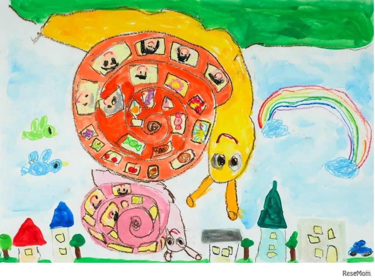 ドコモ未来大賞ゴールド　絵画部門「のんびりゆっくり」