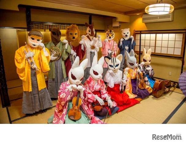 動物たちの着物姿