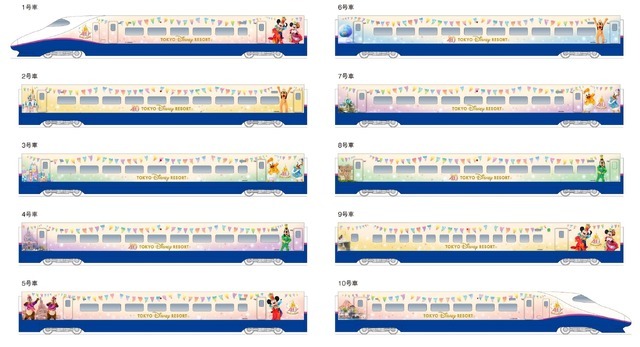 特別車両「Magical Dream Shinkansen 」が東京～仙台間を運行　東京ディズニーリゾート40周年グランドフィナーレ記念