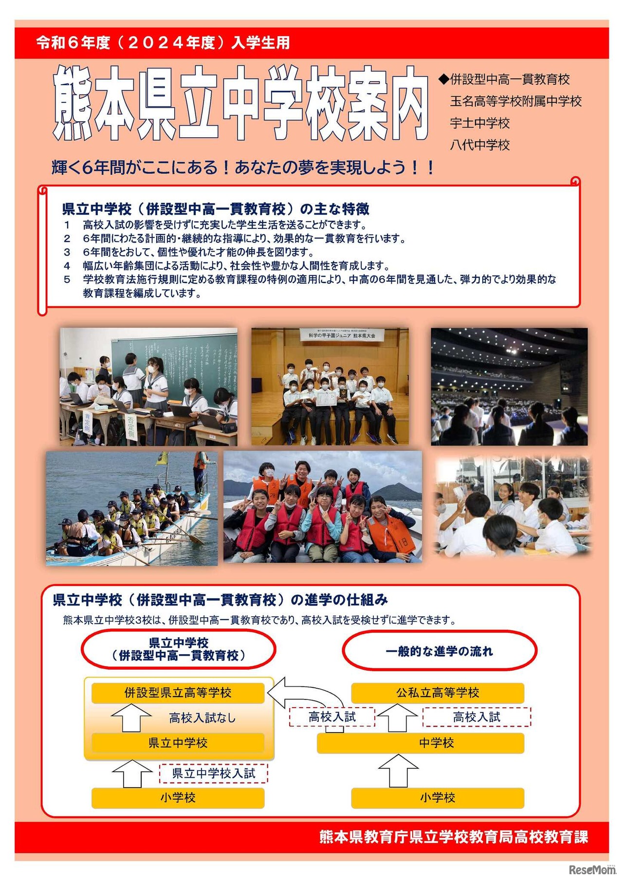 熊本県立中学校案内
