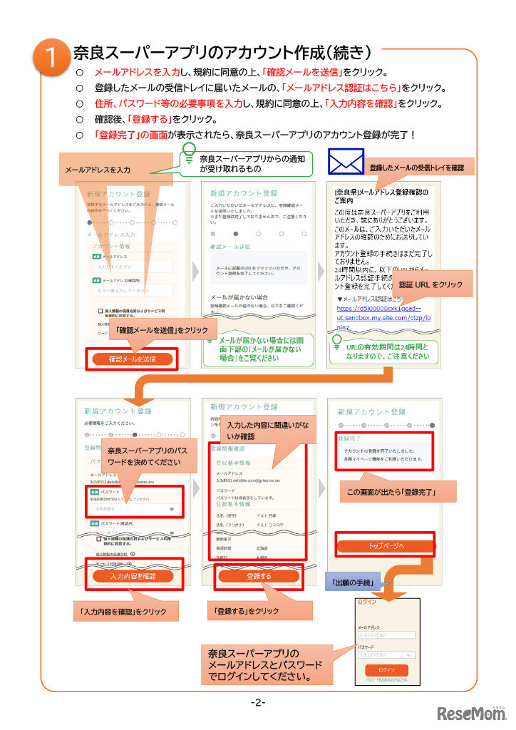中学校生徒・保護者向けリーフレット（奈良県内の国立・私立中学校卒業見込みの者向け）