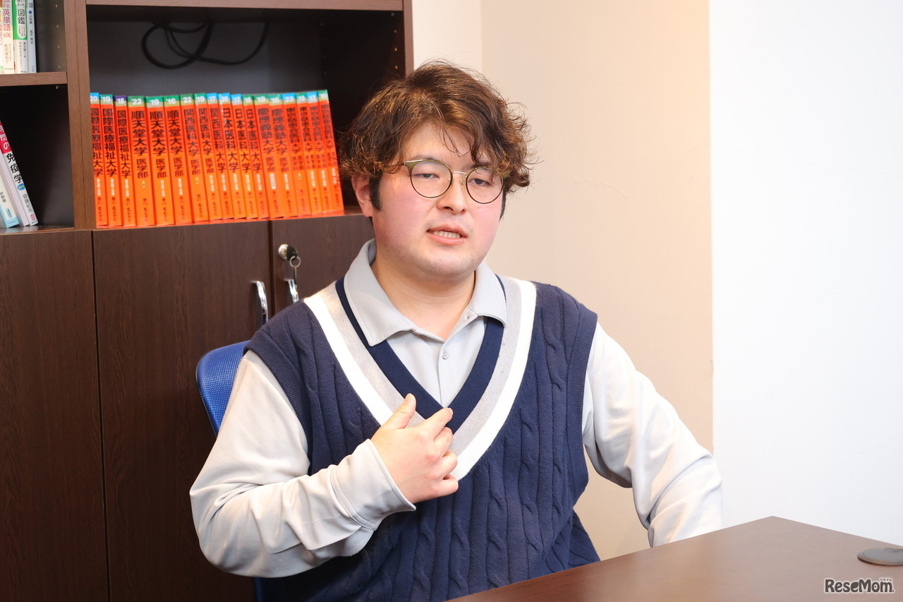 聖マリアンナ医科大学医学部1年生の横山隆史さん