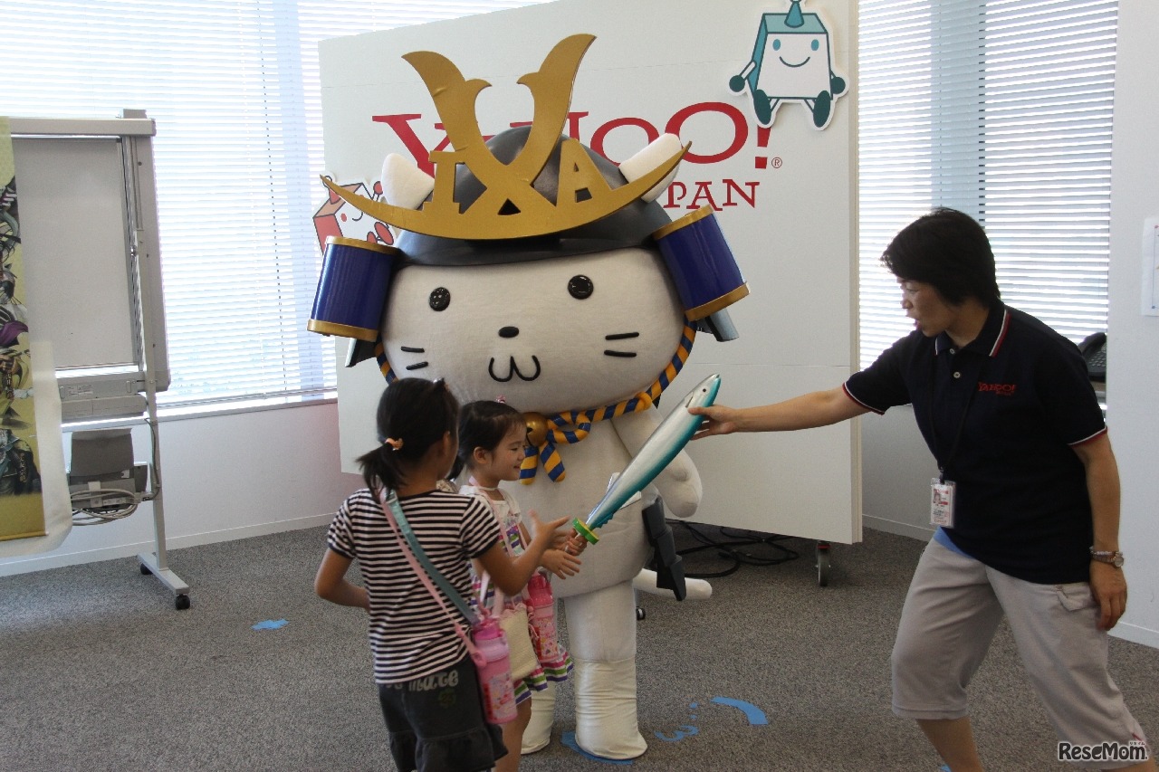 IXAにゃんとの記念撮影