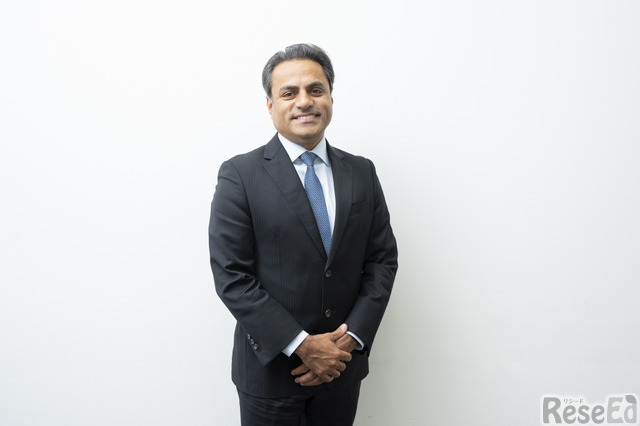 来日したETSグローバル部門上級副社長のロヒット・シャルマ氏