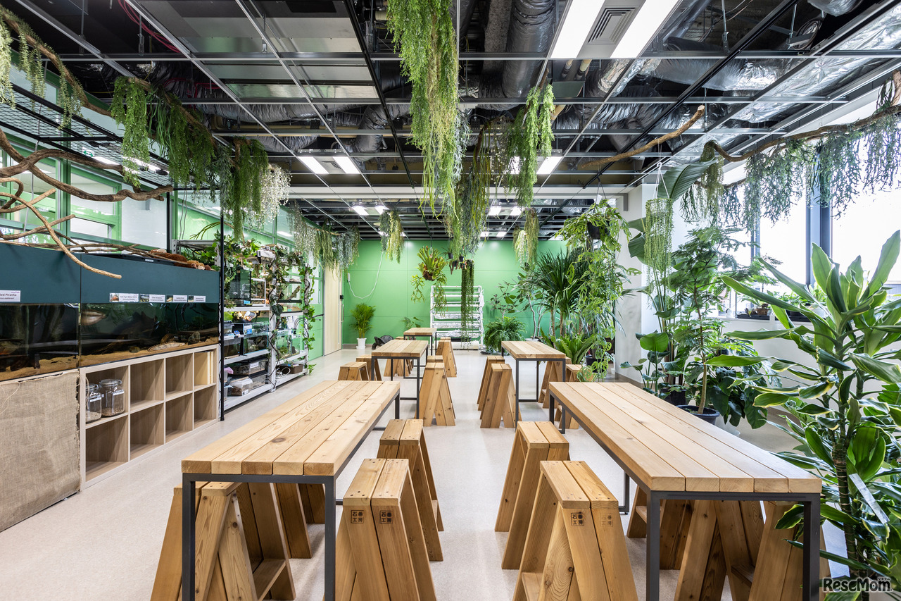 8FにはLife Libraryで生き物と触れあえる