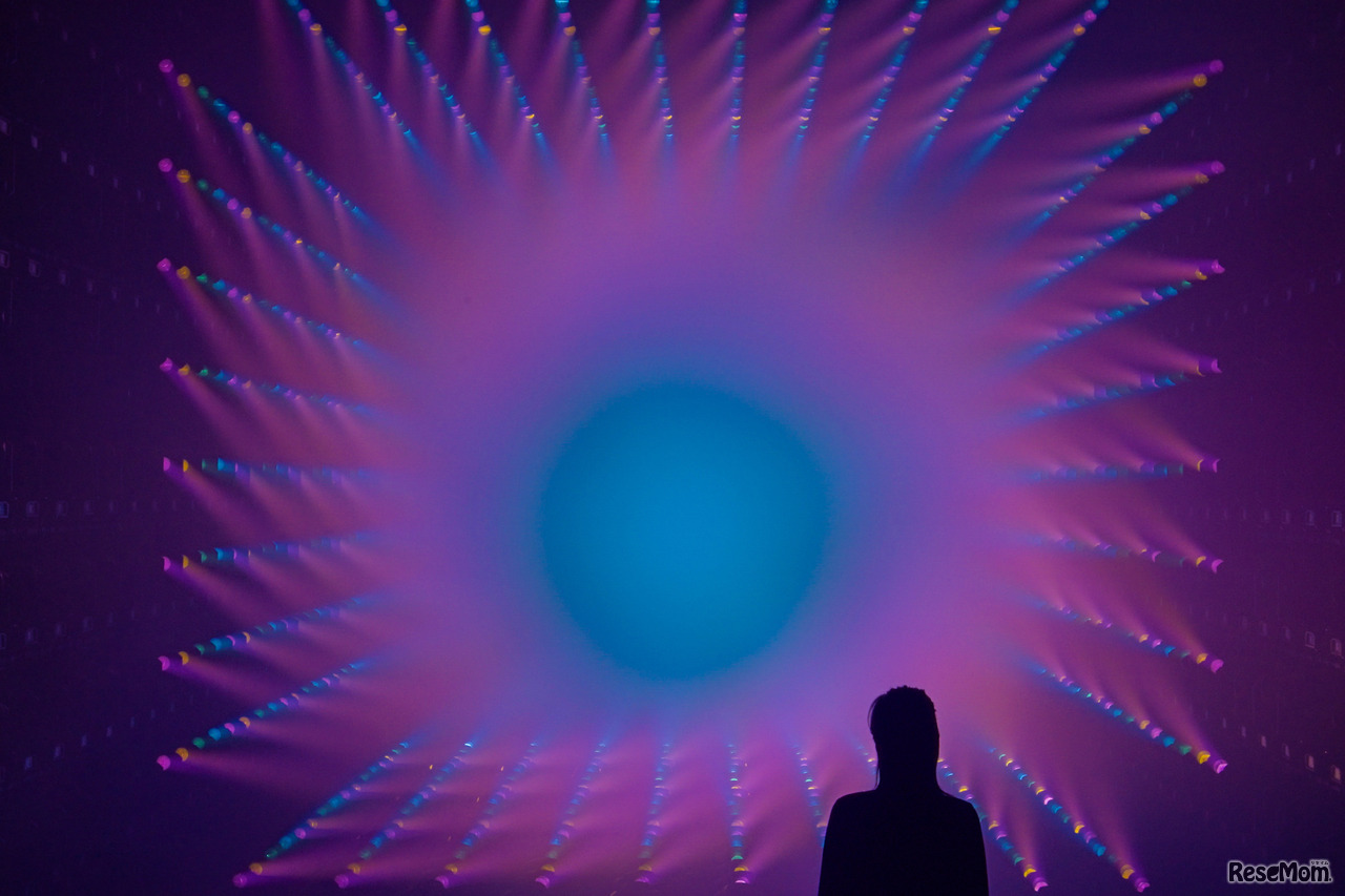 チームラボ《彩色球体》