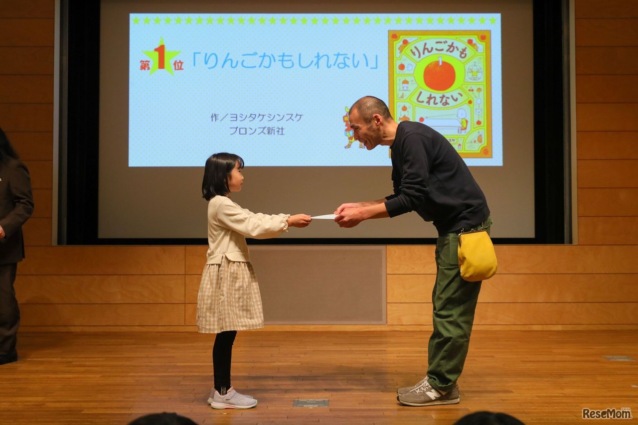 1位受賞のようす