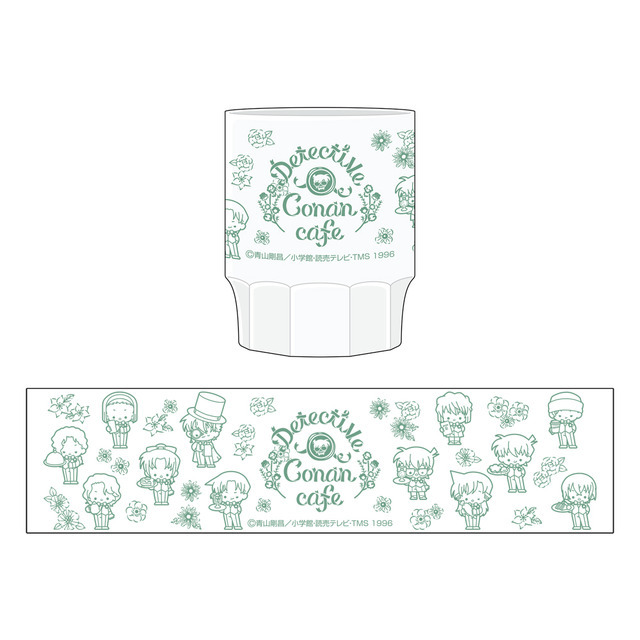 「名探偵コナンカフェ」プラコップ（C）青山剛昌／小学館・読売テレビ・TMS 1996