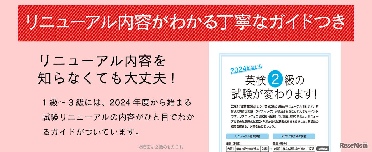 リニューアル内容がわかる丁寧なガイド付き