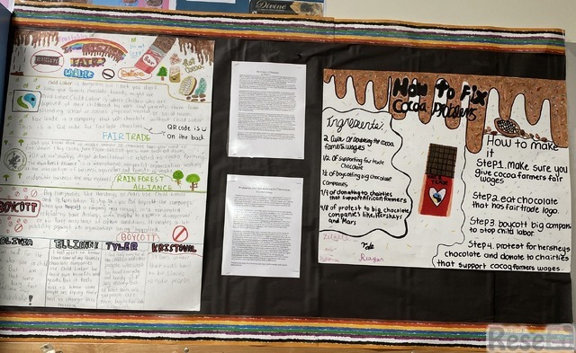 小学校での事例：チョコレートのプロジェクト