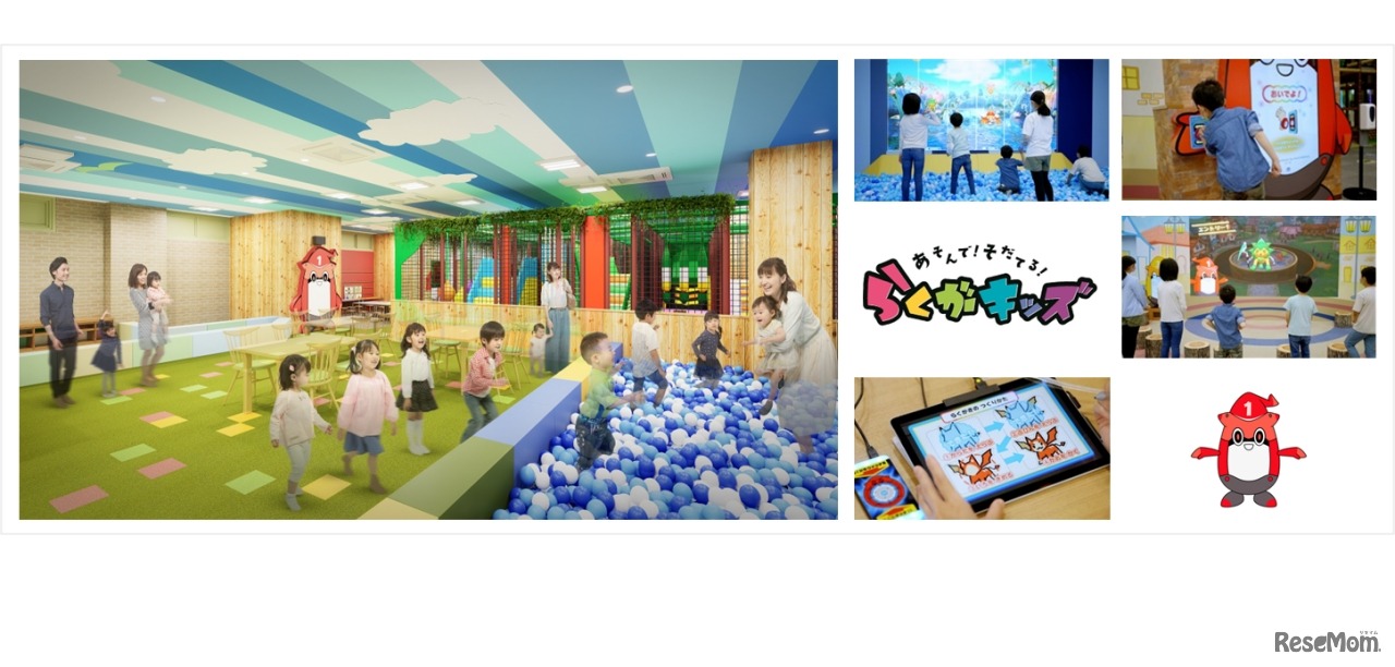 あそんで！そだてる！らくがキッズ（イメージ）